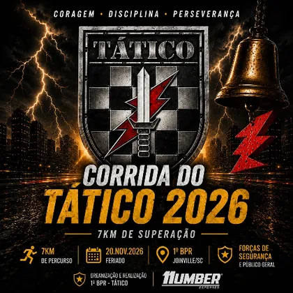 Imagem de divulgação da corrida Corrida Do Tático