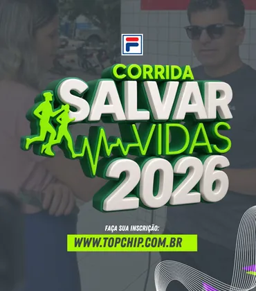 Imagem de divulgação da corrida Corrida Salvar Vidas 2026