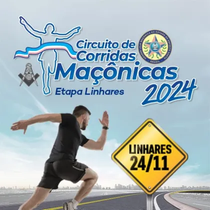Imagem de divulgação da corrida Circuito De Corridas Maçônicas 2024