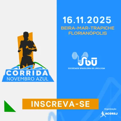Imagem de divulgação da corrida Corrida Novembro Azul