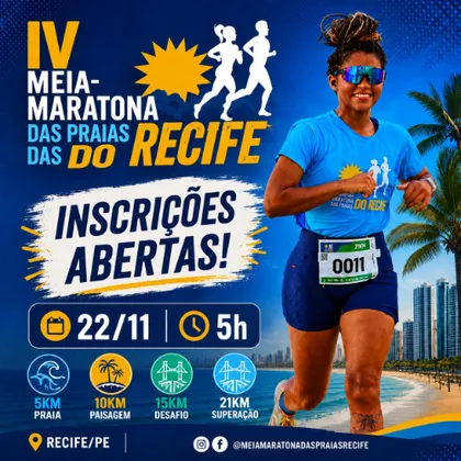 Imagem de divulgação da corrida Iv Meia Maratona Das Praias Do Recife