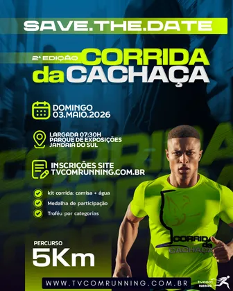 Imagem de divulgação da corrida Corrida Da Cachaça 2ª Edição Jandaia Do Sul Pr