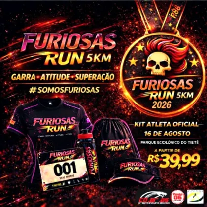 Imagem de divulgação da corrida Furiosas Run