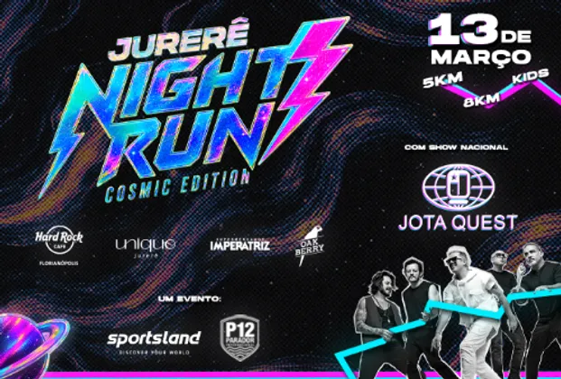 Imagem de divulgação da corrida Jurerê Night Run 2027