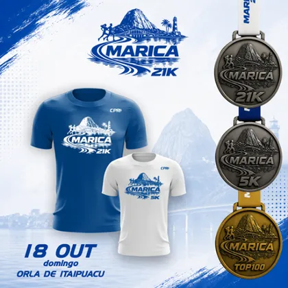 Imagem de divulgação da corrida Maricá 21k