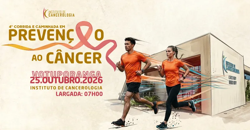 Imagem de divulgação da corrida 4° Caminhada e Corrida em Prevenção ao Câncer - Votuporanga SP