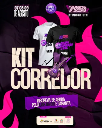 Imagem de divulgação da corrida Rock in Lago Run