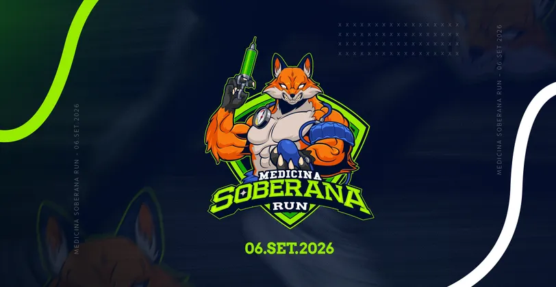Imagem de divulgação da corrida 1ª Soberana Run Medicina 2026