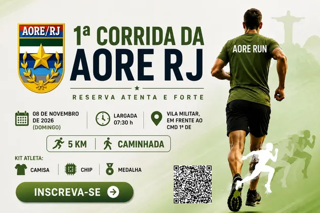 Imagem de divulgação da corrida 1ª CORRIDA 5 Km e Caminhada da AORE - AORE RUN