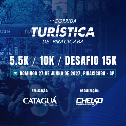 Imagem de divulgação da corrida 16ª Corrida Turística De Piracicaba