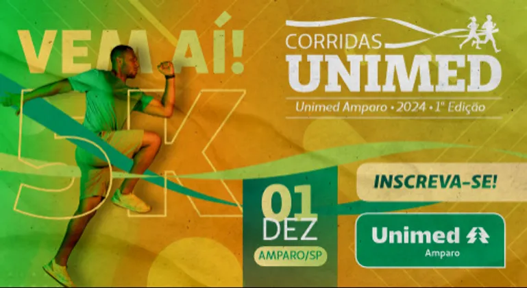 Imagem de divulgação da corrida 1 Corrida Unimed Amparo