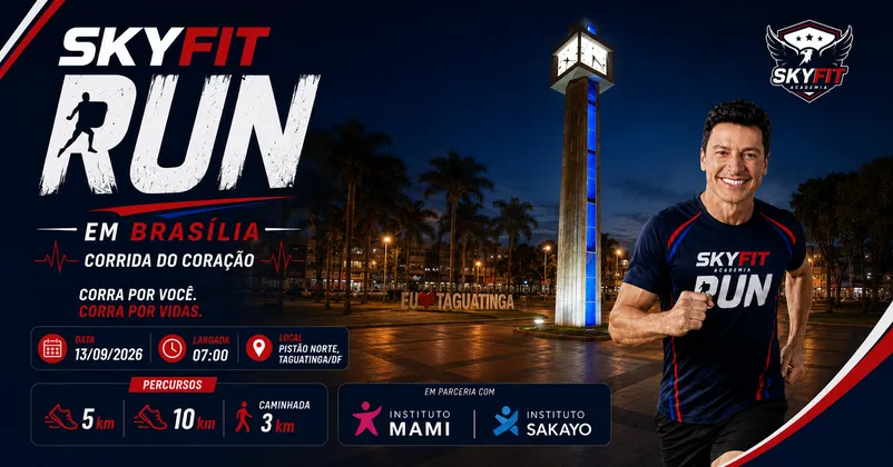 Imagem de divulgação da corrida SkyFit Run