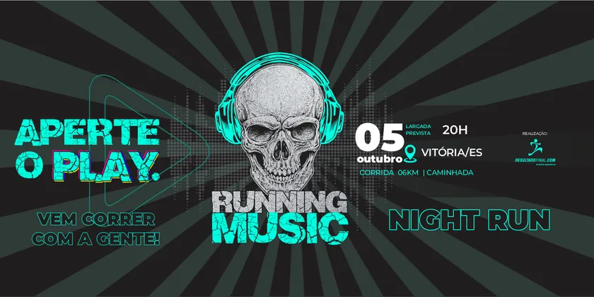 Imagem de divulgação da corrida Corrida Running Music 2024