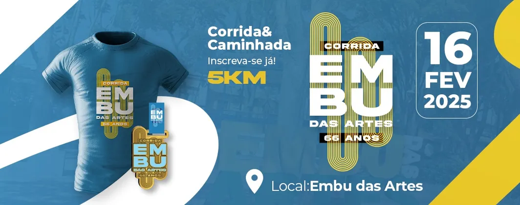 Imagem de divulgação da corrida Corrida 66 Anos Do Embu Das Artes