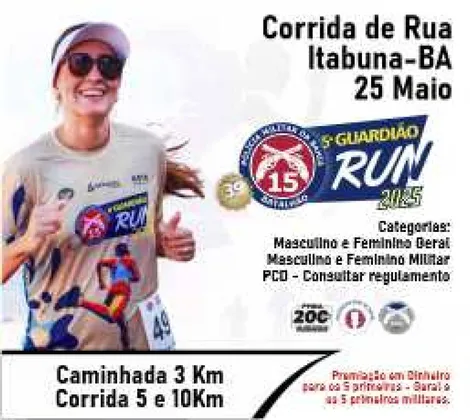 Imagem de divulgação da corrida 5ª Guardião Run