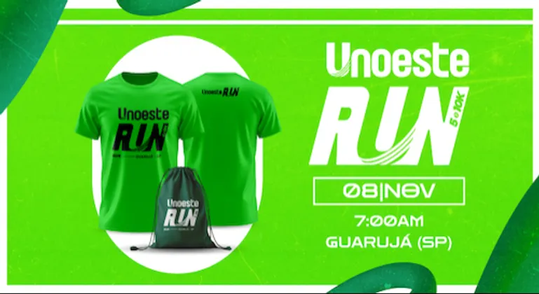 Imagem de divulgação da corrida Unoeste Run 5k E 10k