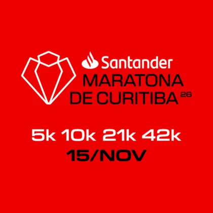 Imagem de divulgação da corrida Maratona De Curitiba Santander 2026
