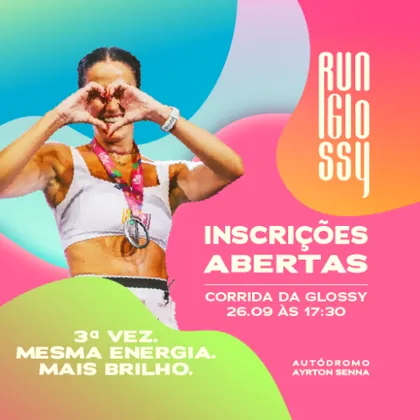 Imagem de divulgação da corrida 3ª Corrida Glossy