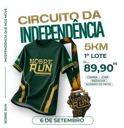 Imagem de divulgação da corrida Nobre Run - Santa Rita Pb
