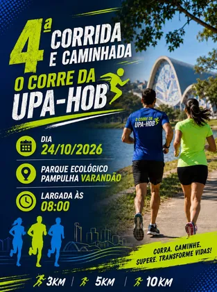 Imagem de divulgação da corrida 4 Corrida E Caminhada Upa-Hob