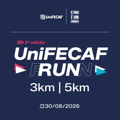 Imagem de divulgação da corrida 2ª UniFECAF RUN