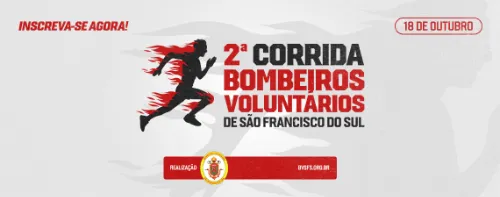Imagem de divulgação da corrida 2ª Corrida Dos Bombeiros Voluntários De São Francisco Do Sul