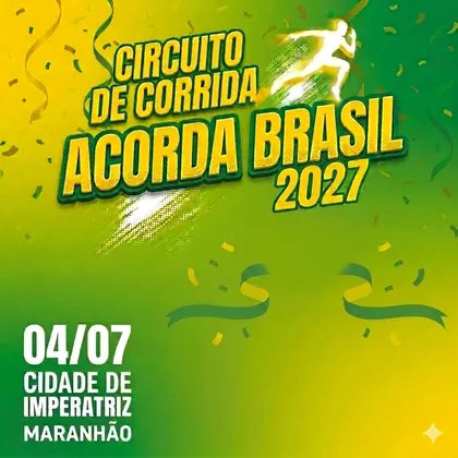 Imagem de divulgação da corrida Acorda Brasil 2027