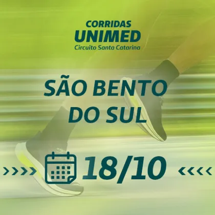 Imagem de divulgação da corrida Corridas Unimed Circuito Sc - 2026 - Etapa São Bento Do Sul