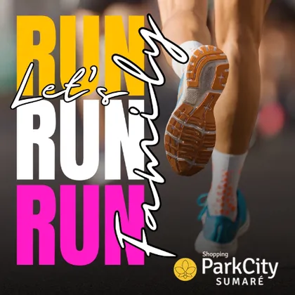 Imagem de divulgação da corrida Let's Run Family