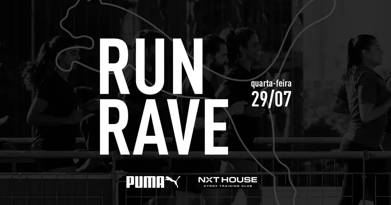 Imagem de divulgação da corrida Run Rave Puma