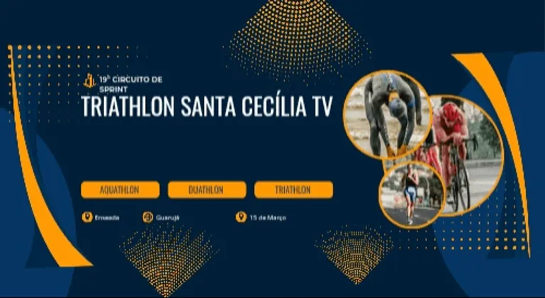 Imagem de divulgação da corrida Sprint Triathlon Santa Cecilia 2026 - Etapa 4