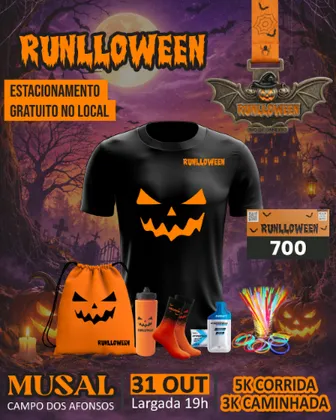 Imagem de divulgação da corrida Corrida Noturna RUNLLOWEEN 2º Edição