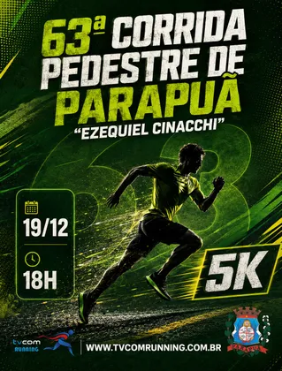 Imagem de divulgação da corrida 63ª Corrida Pedestre De Parapuã Sp