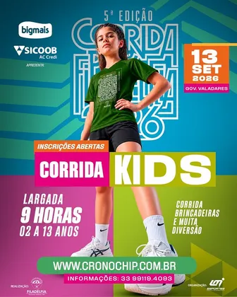 Imagem de divulgação da corrida 5ª Corrida Kids Do Filadélfia