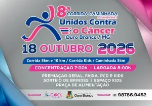 Imagem de divulgação da corrida 8ª Corrida - Unidos Contra O Câncer - Outubro Rosa / Novembro Azul