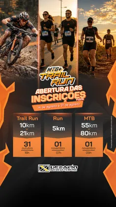 Imagem de divulgação da corrida Desafio das Águas Quentes RUN - 5K e 3K