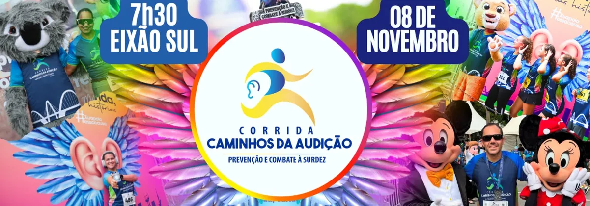 Imagem de divulgação da corrida Corrida Caminhos Da Audição - 8ª Edição