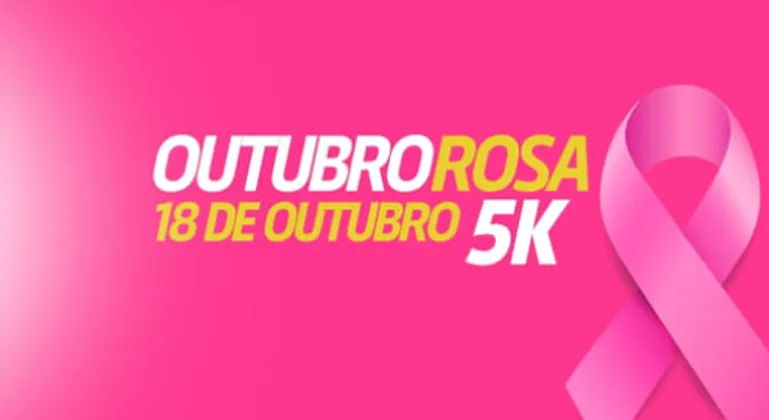 Imagem de divulgação da corrida Corrida Outubro Rosa - Peruibe - 2026