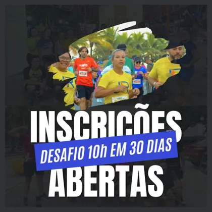 Imagem de divulgação da corrida Desafio 10h Em 30 Dias
