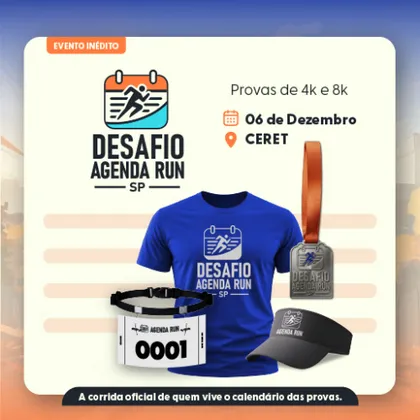 Imagem de divulgação da corrida Agen Run 4km E 8km - Ceret