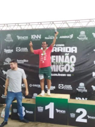 Imagem de divulgação da corrida Meia maratona do fogo  aniversário trindade 21km e 5km