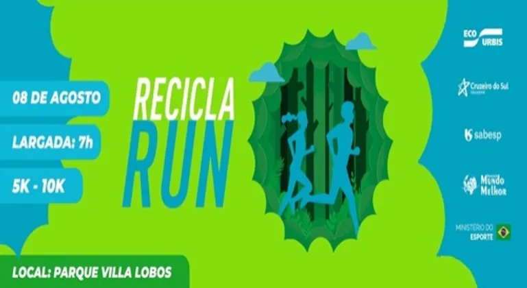Imagem de divulgação da corrida Recicla Run 2026
