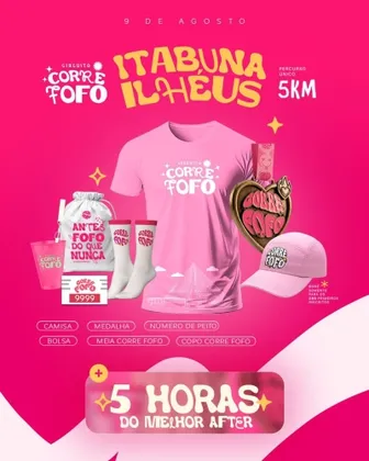 Imagem de divulgação da corrida Corre Fofo Itabuna / Ilheus