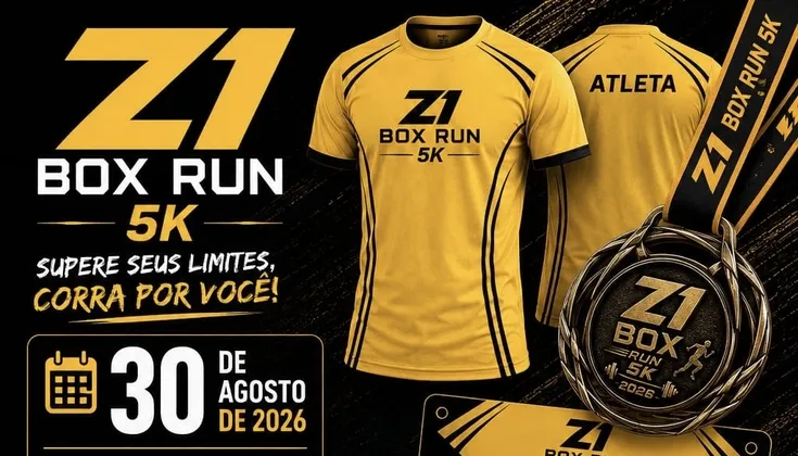 Imagem de divulgação da corrida Z1 BOx RUN 5km ~ 30/08/2026