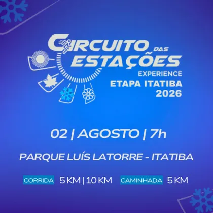 Imagem de divulgação da corrida Circuito Das Estações Experience - 3 Etapa Itatiba 2026