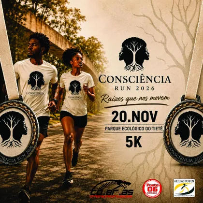 Imagem de divulgação da corrida Consciência Run 5km