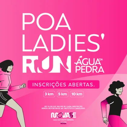 Imagem de divulgação da corrida Poa Ladies Run 2026