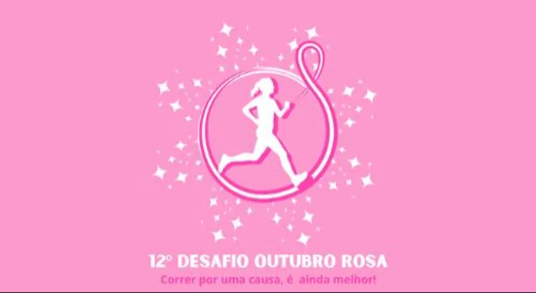 Imagem de divulgação da corrida 12 Desafio Outubro Rosa