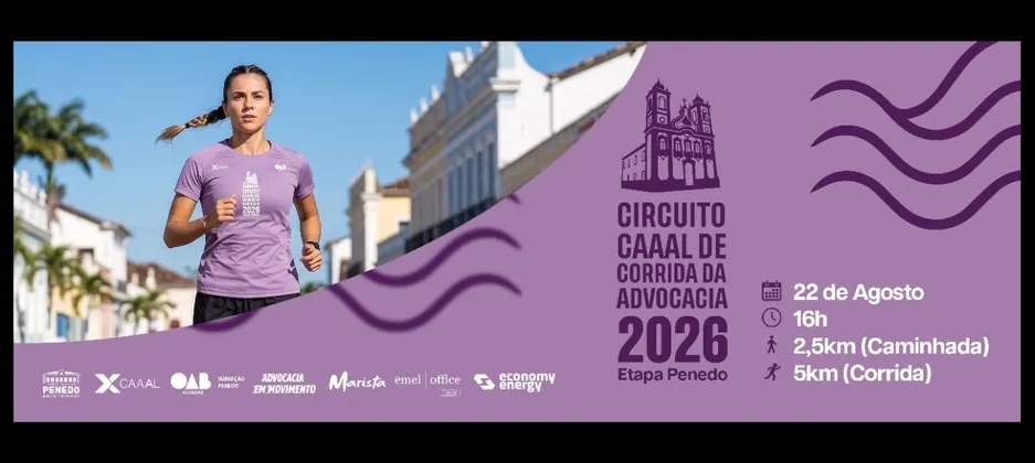 Imagem de divulgação da corrida Circuito  Caaal De Corrida Da Advocacia 2026 -  Etapa Penedo - Al