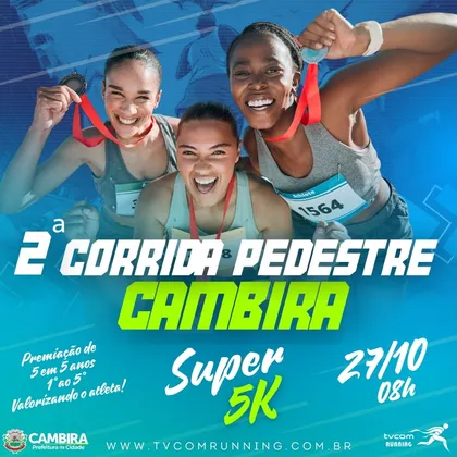 Imagem de divulgação da corrida 2ª Corrida Pedestre De Cambira Pr